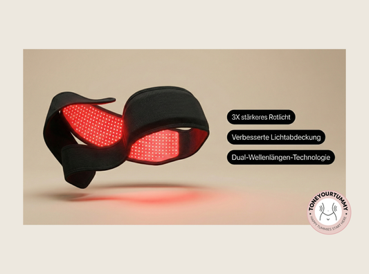toneyourtummy™ Glow-Gürtel | 3-Lagen-Lift-Technologie™ & Dual-Rotlicht